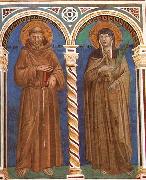 GIOTTO di Bondone Saint Francis and Saint Clare oil painting reproduction